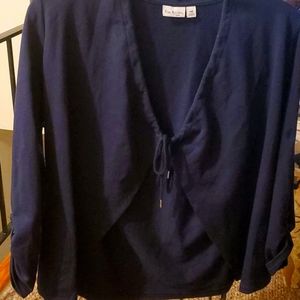 Kim Rogers petite drawstring cardigan